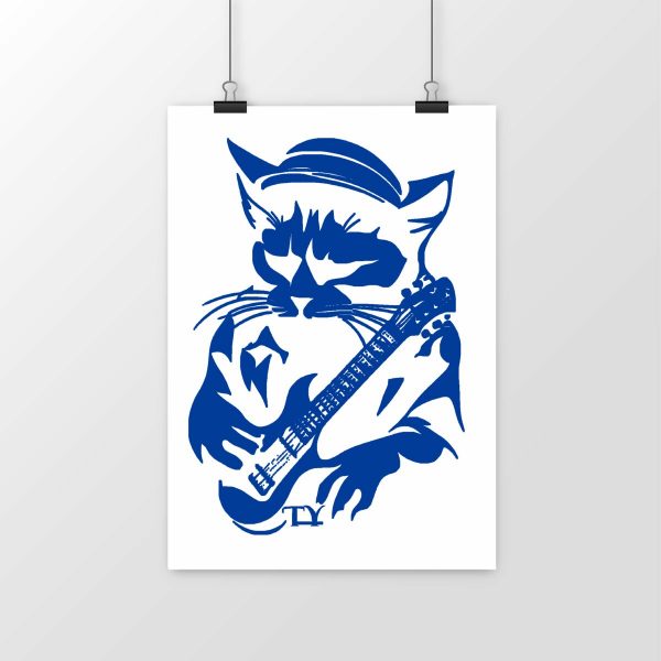 Cat power bleu